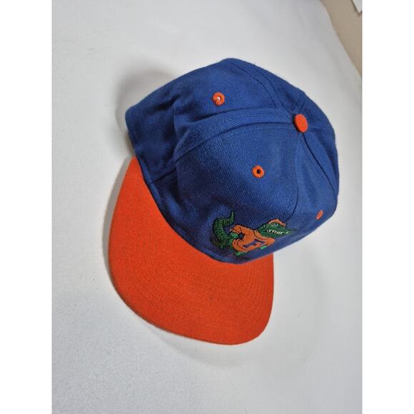 Vintage Florida Gators Orange And Blue Embroidered Spell Out Snapback Hat NWOT - Picture 2 of 6